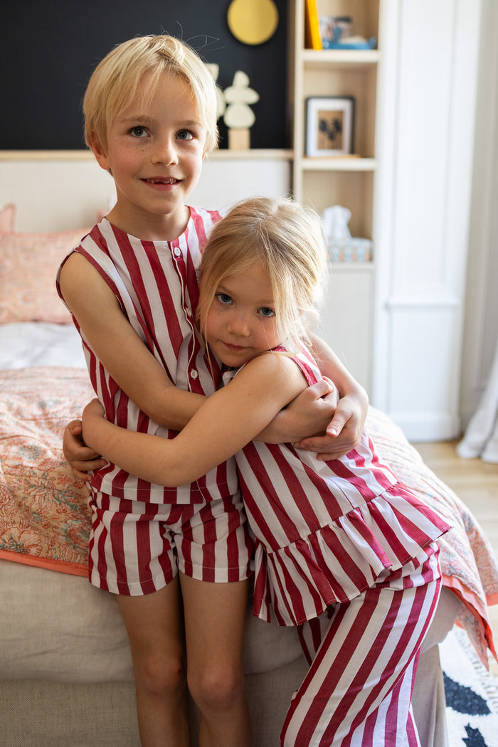 Pyjamas IN & OUT Red Stripes - Boy