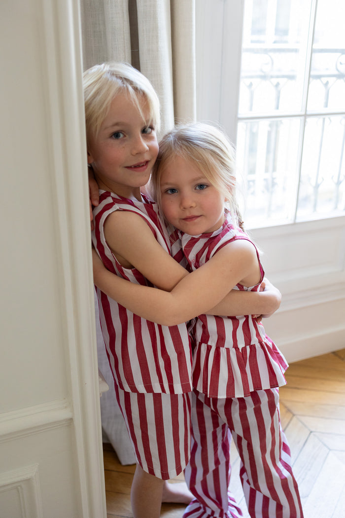 Pyjamas IN & OUT Red Stripes - Boy