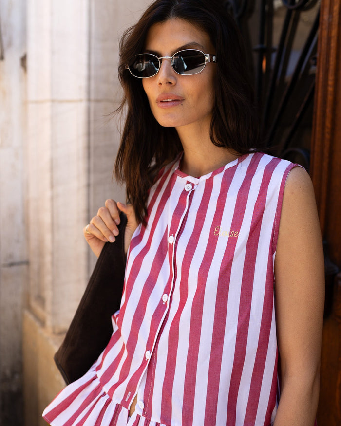 Pyjamas IN & OUT Red Stripes - Woman