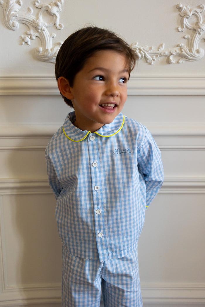 Pyjamas Vichy Blue - Boy