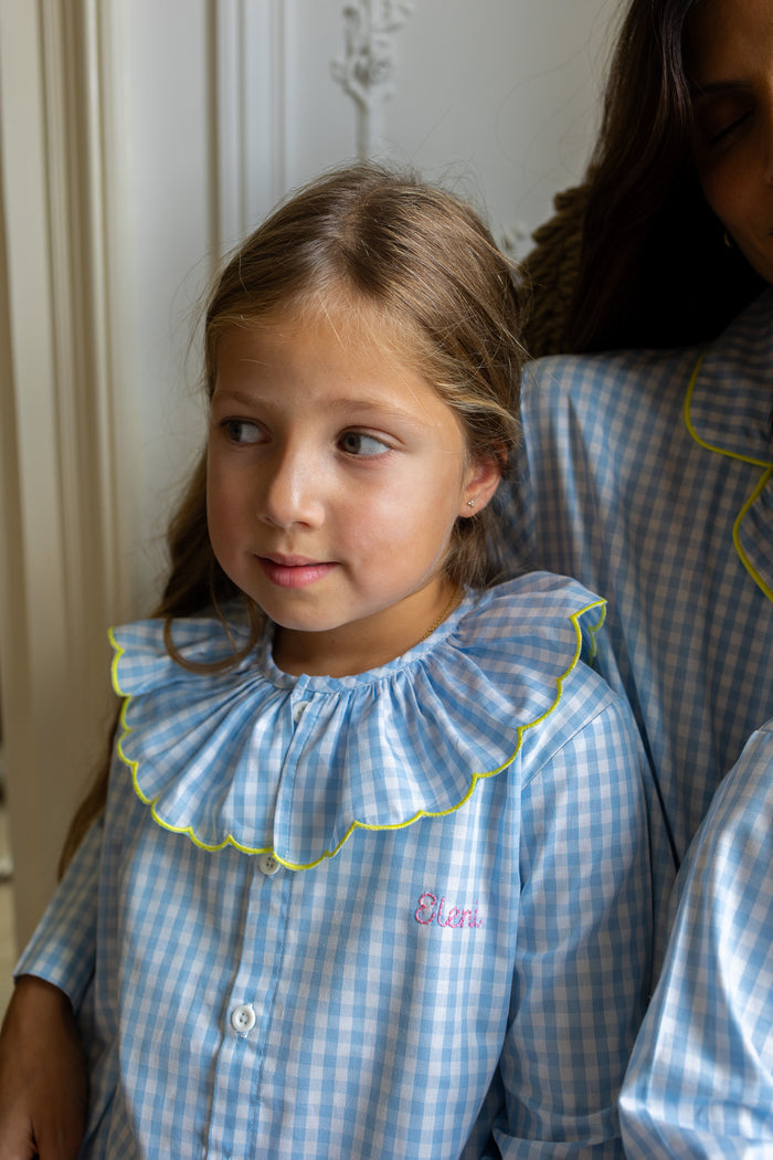 Pyjamas Vichy Blue - Girl