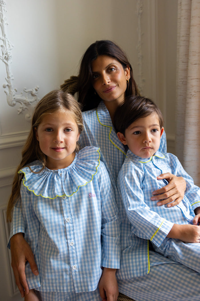 Pyjamas Vichy Blue - Girl