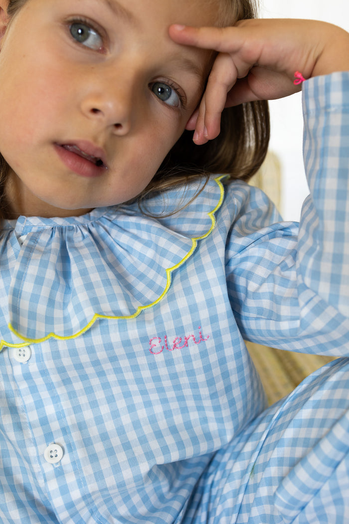 Pyjamas Vichy Blue - Girl