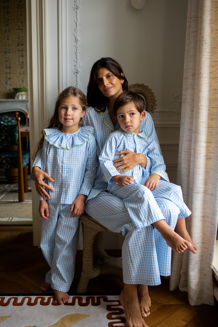 Pyjamas Vichy Blue - Woman