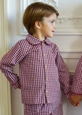 Pyjamas Vichy Burgundy -  Boy
