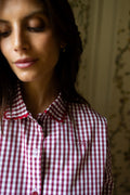 Pyjamas Vichy Burgundy - Woman