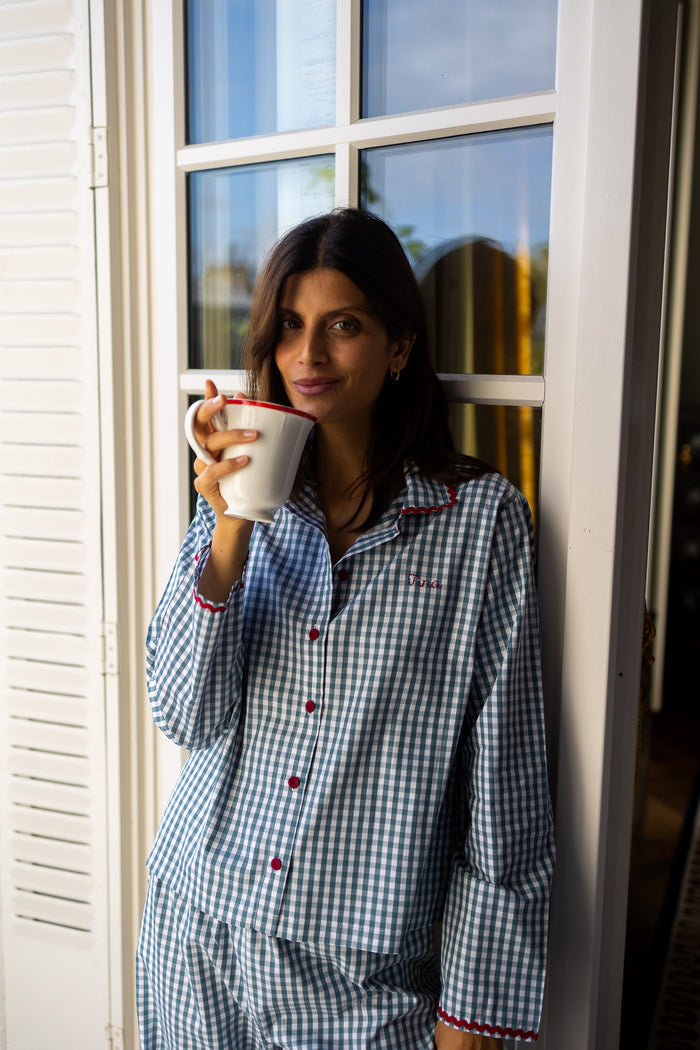 Pyjamas Vichy Dark Green - Woman