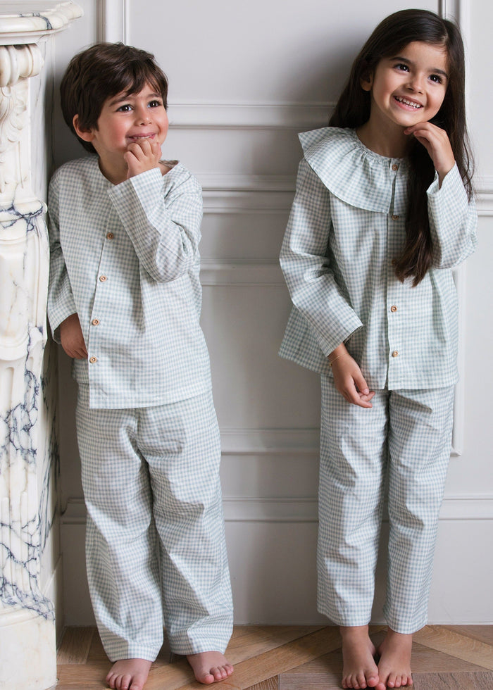 Pyjamas Vichy Green - Girl