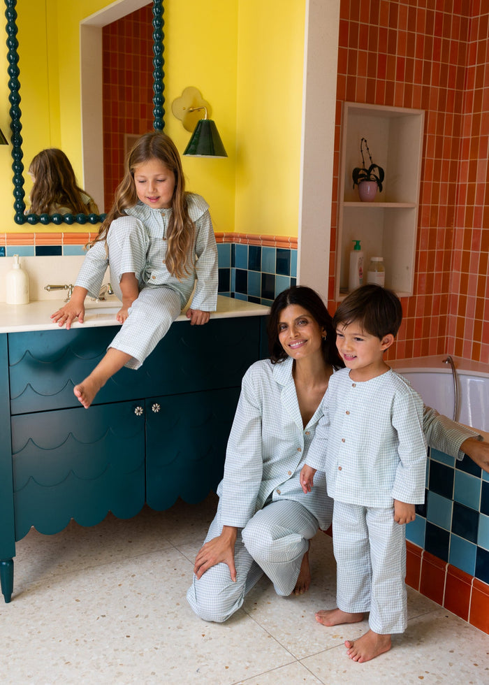 Pyjamas Vichy Green - Girl