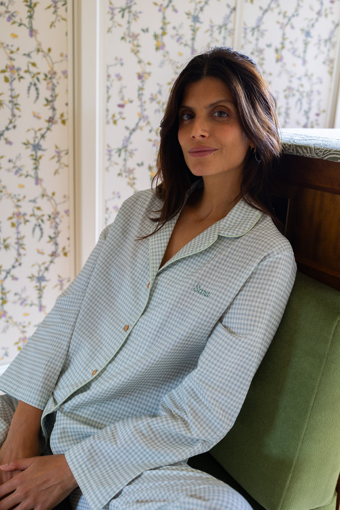 Pyjamas Vichy Green - Woman
