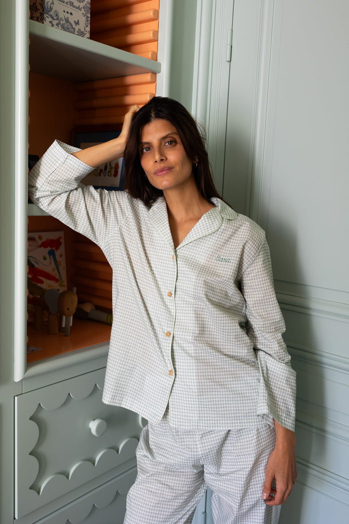 Pyjamas Vichy Green - Woman