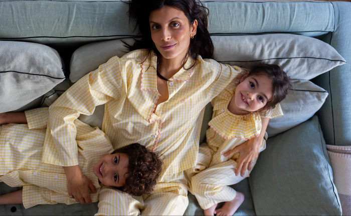 Pyjamas Vichy Yellow - Woman