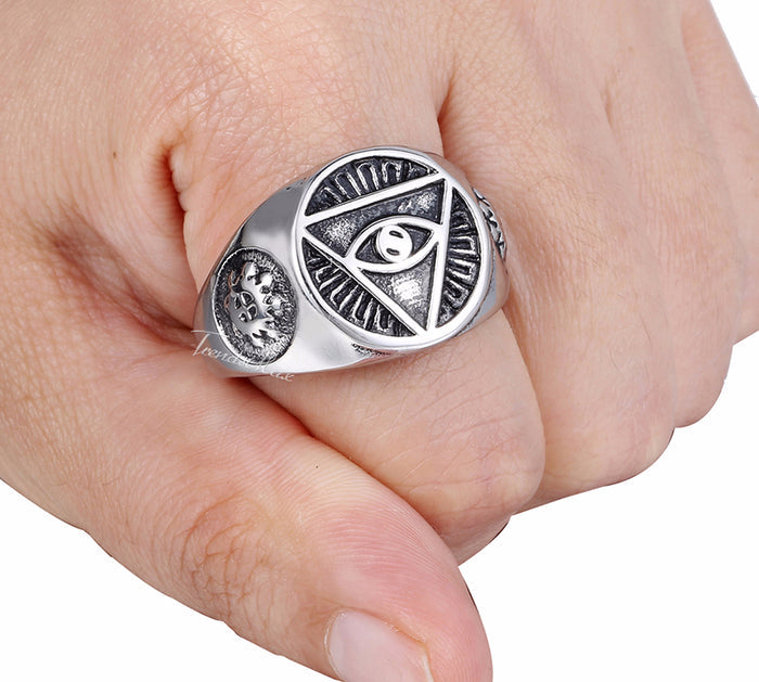 Pyramid Eye Ring