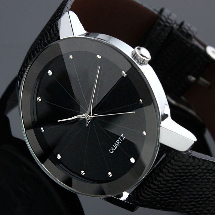 Quartz Men's Leather Watch