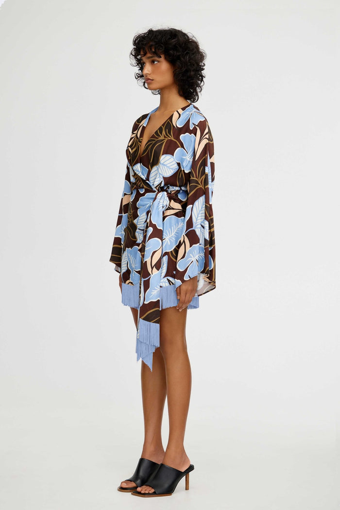 Rainforest Rosa Wrap Dress - SODA Fashion Haus