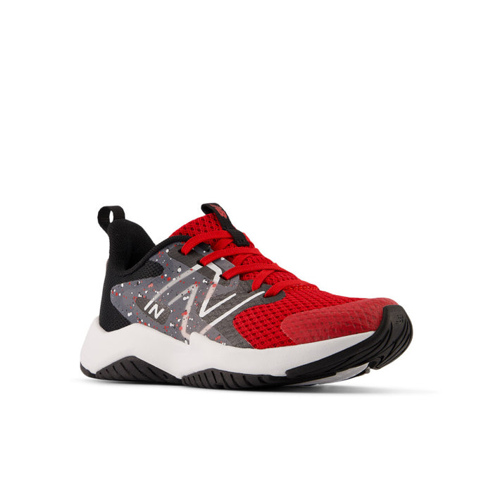 Rave Run v2 - Team Red with Black and Black Cement - Little Kids