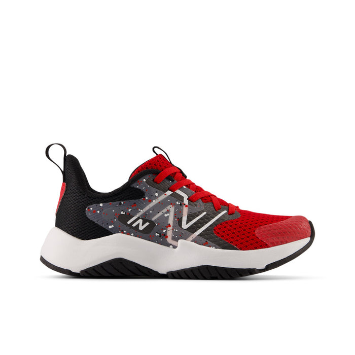 Rave Run v2 - Team Red with Black and Black Cement - Little Kids