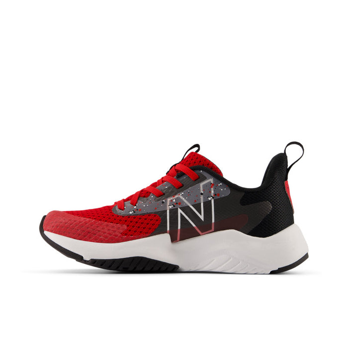 Rave Run v2 - Team Red with Black and Black Cement - Little Kids