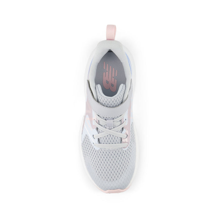 Rave Run v2 Bungee Lace with Top Strap - Bright Sky with Granite and Rose Sugar - Little Kids