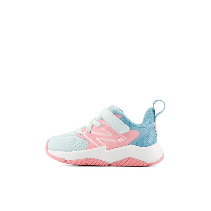 Rave Run v2 Bungee Lace with Top Strap - Glint Blue with Double Bubble and Taffy Blue - Toddlers
