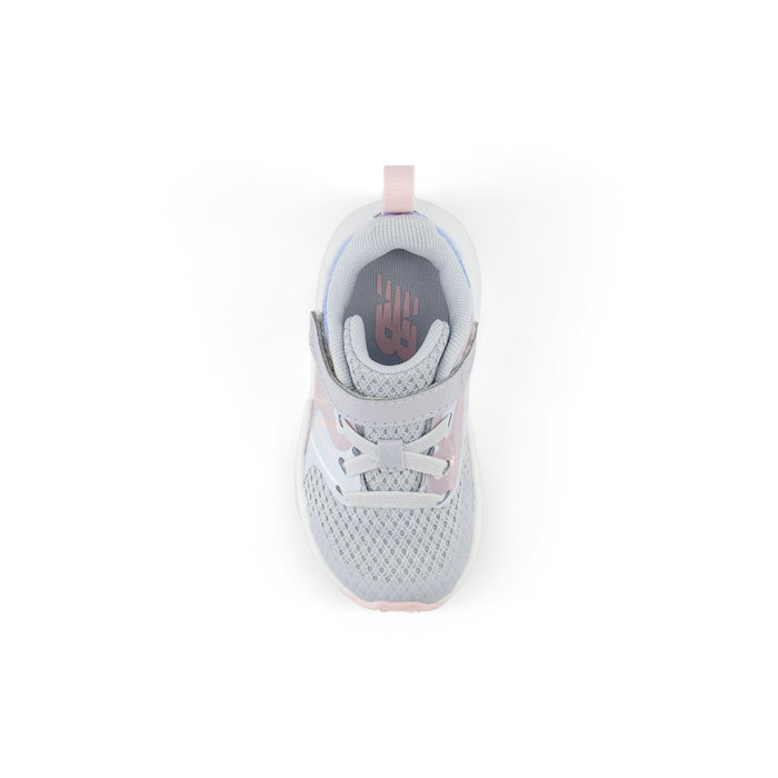 Rave Run v2 Bungee Lace with Top Strap -Bright Sky with Granite and Rose Sugar - Toddlers