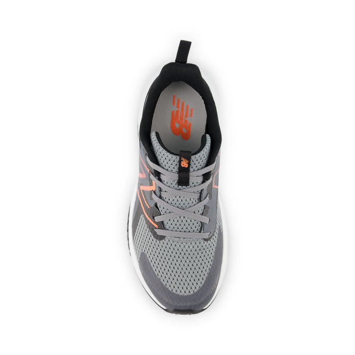 Rave Run v2 LACE - Slate Grey with Black and Tangerine Heat - Big Kids