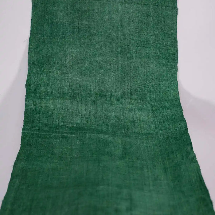 Vindigo green hemp fabric roll top-down flat view