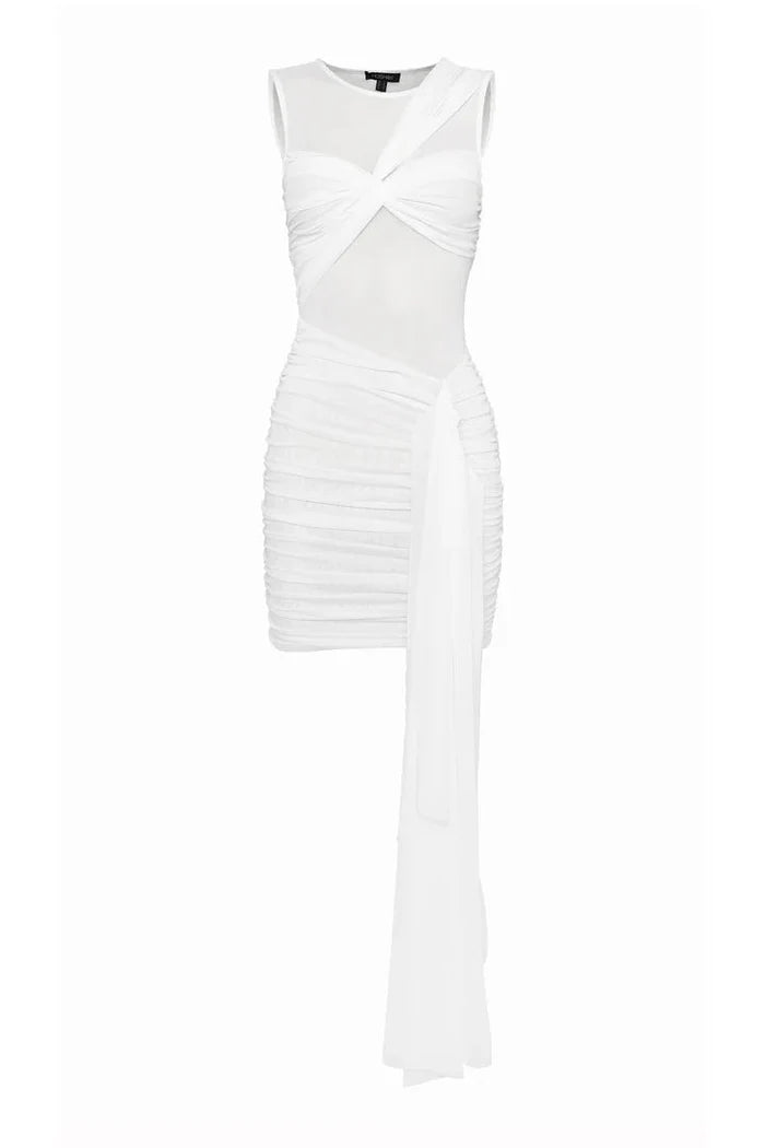 Rebound Mini Dress (White) - SODA Fashion Haus