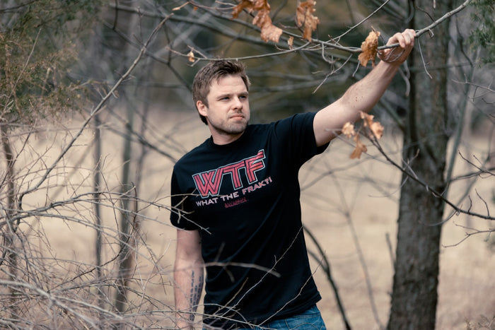 Red Logo What The Frack Adult Unisex Gift Idea T-Shirt