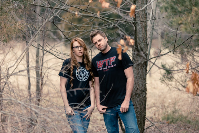 Red Logo What The Frack Adult Unisex Gift Idea T-Shirt