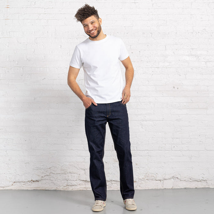 Relaxed Fit Dark Dark 10oz Stretch Denim