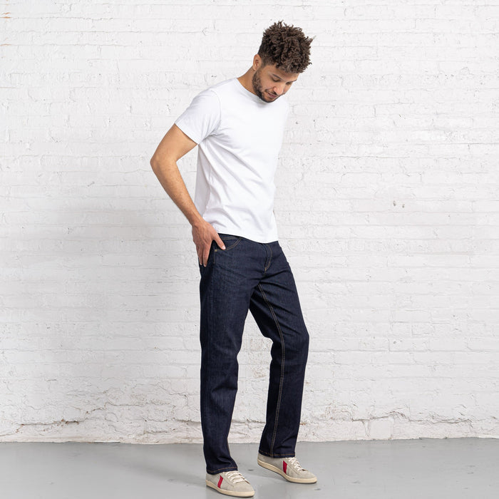 Relaxed Fit Dark Dark 10oz Stretch Denim