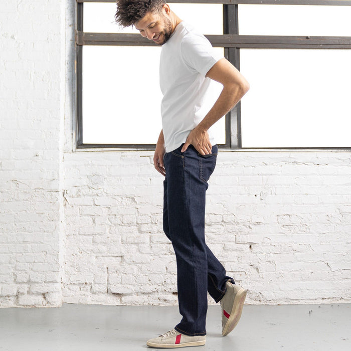 Relaxed Fit Dark Dark 10oz Stretch Denim
