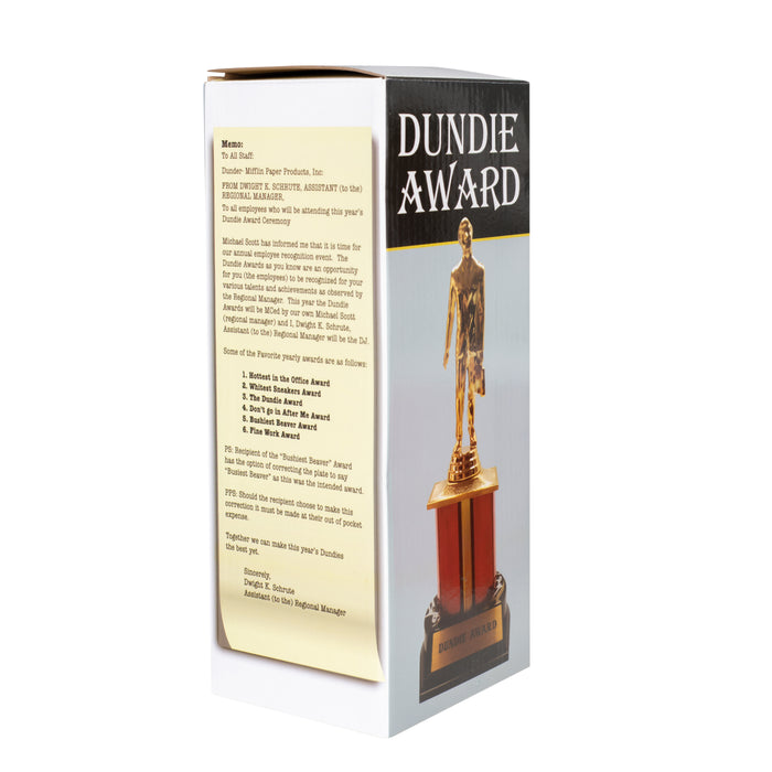 Replica Funny The Office Official Dundie Award W/ Interchangeable Placards