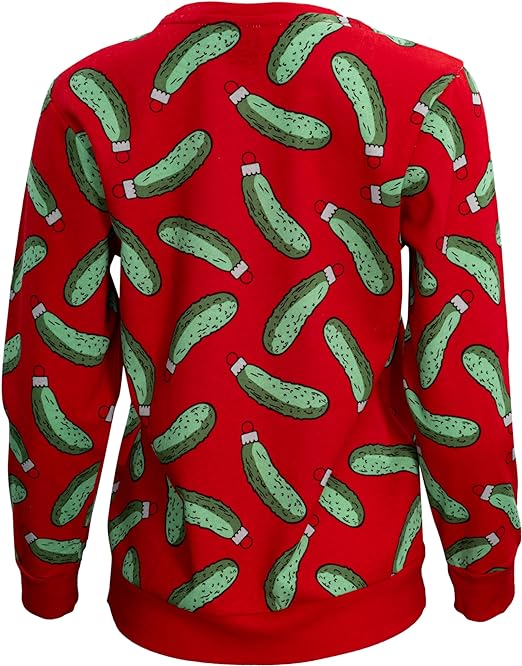Rick and Morty Pickle Youth Unisex Red Sweatshirt - TVStoreOnline
