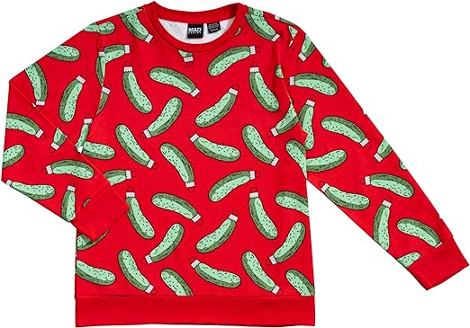 Rick and Morty Pickle Youth Unisex Red Sweatshirt - TVStoreOnline