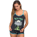 Rick and Morty Spaceship Black Pajama Set-tvso