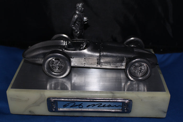 Rick Mears Autographed Micahel Ricker Pewter Statue 455/500 - Vintage Indy Sports
