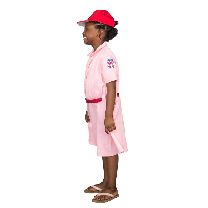 Rockford Peaches Pink Baseball Girls Costume Dress