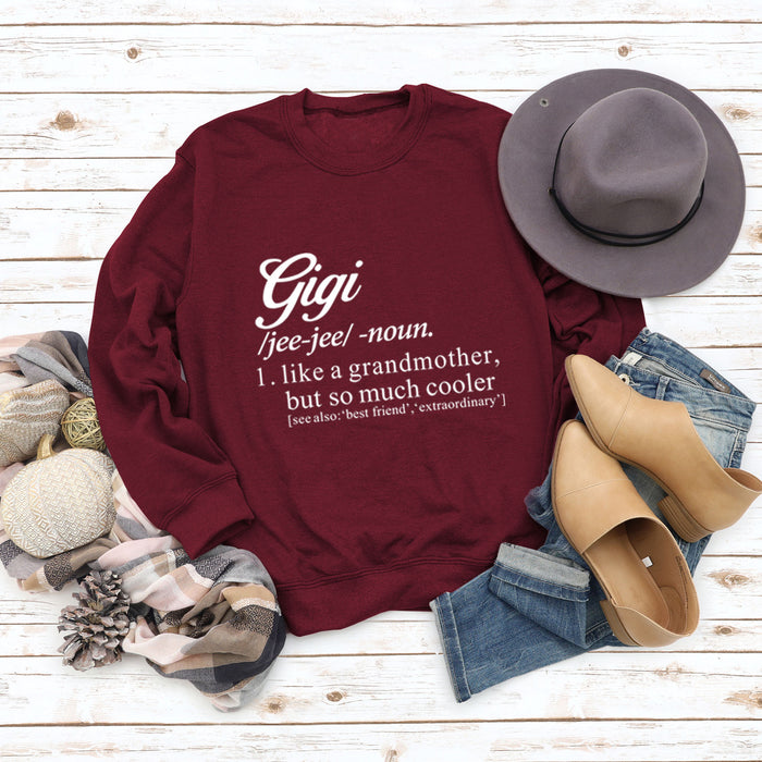 Red wine sweater (white font) / S