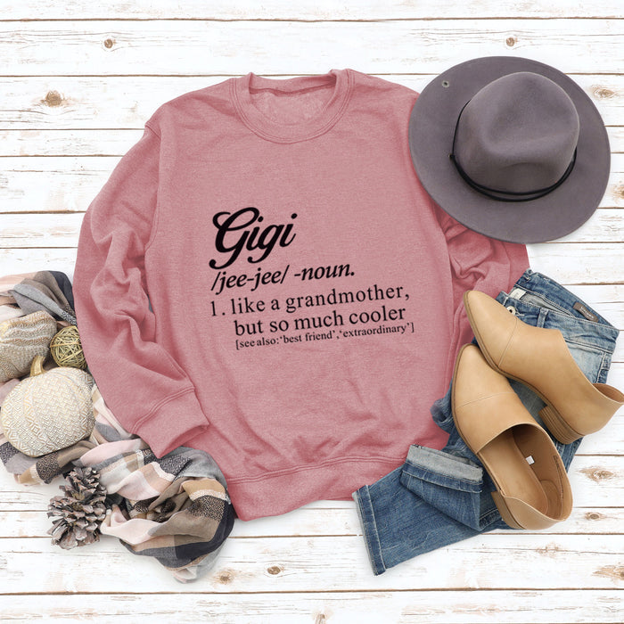Rose gold sweater (black font) / S
