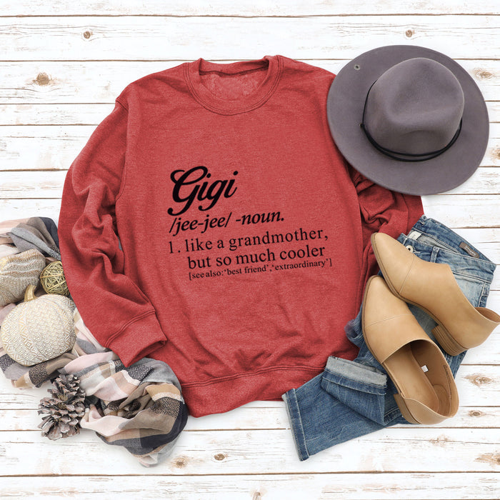 Red sweater (black font) / S