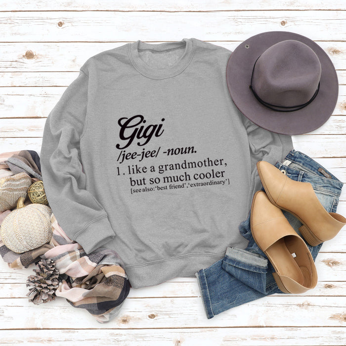 Grey sweater (black font) / S