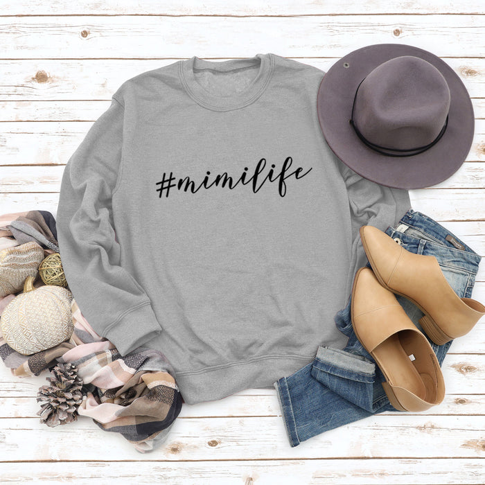 Gray sweater (black font) / S