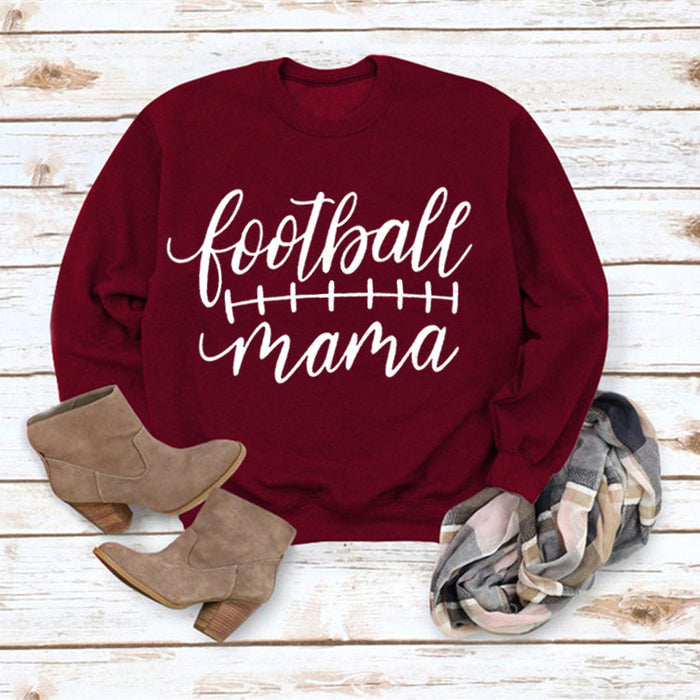 Red wine sweater (white font) / S