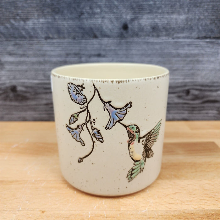 Ruby Hummingbird Canister Embossed Set of 2 by Blue Sky 4" & 5" Home Décor Jars