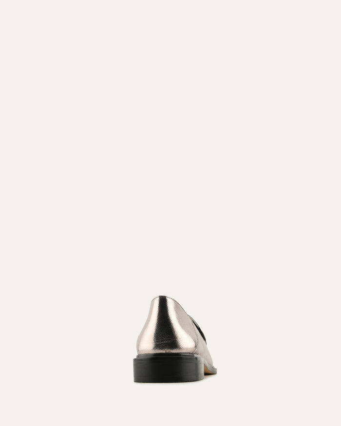 RYAN LOAFERS GUNMETAL LEATHER