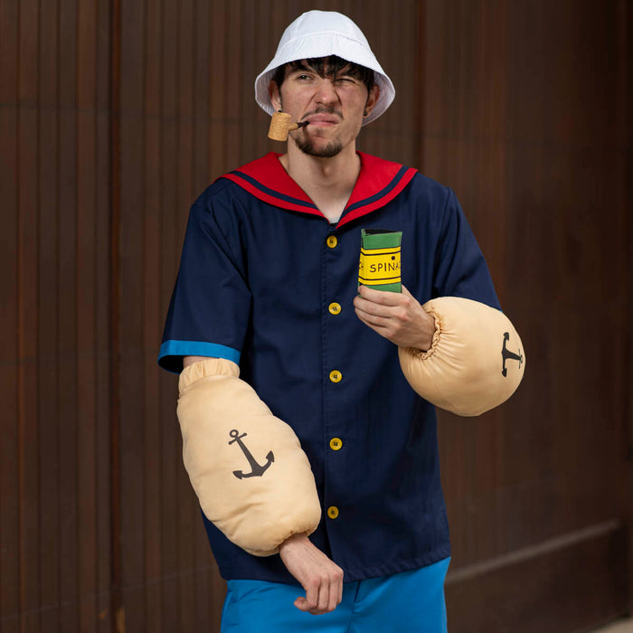 Sailor Man Muscle Spinach Arms with Anchor Tattoos Halloween Costume Accessory Costume Hand