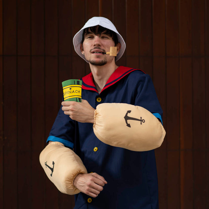 Sailor Man Muscle Spinach Arms with Anchor Tattoos Halloween Costume Accessory Costume Hand