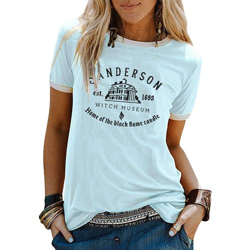 Sanderson Witch Museum Shirt for Women Black Flame Candle T-Shirt